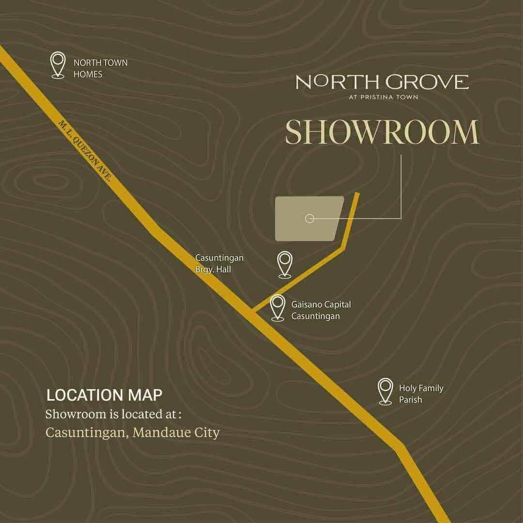North Grove showroom location map in Casuntingan, Mandaue City